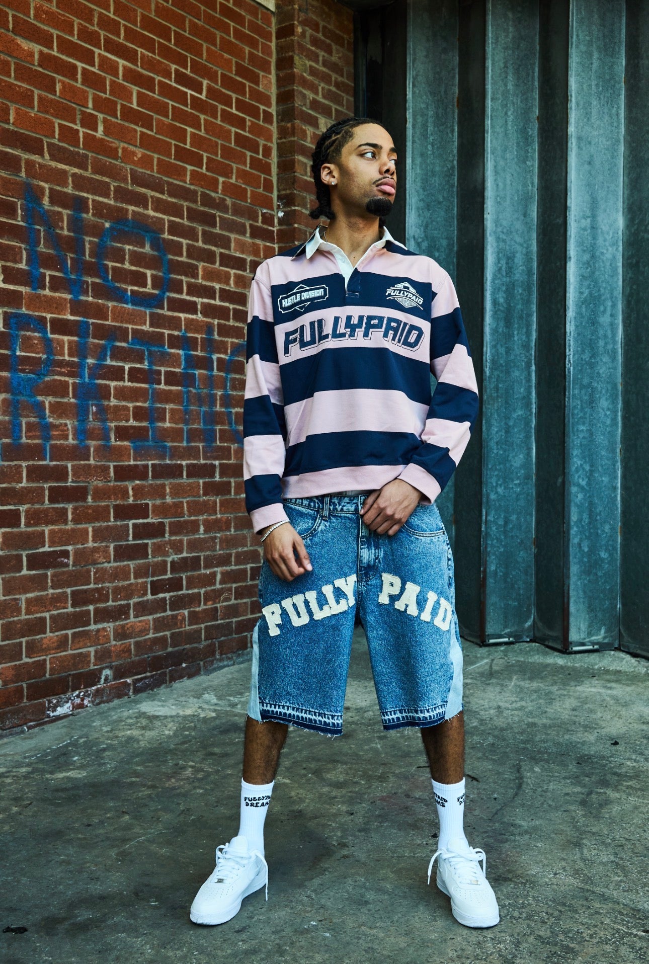 MEN'S HUSTLE DIVISION POLO TOP | NAVY / PINK