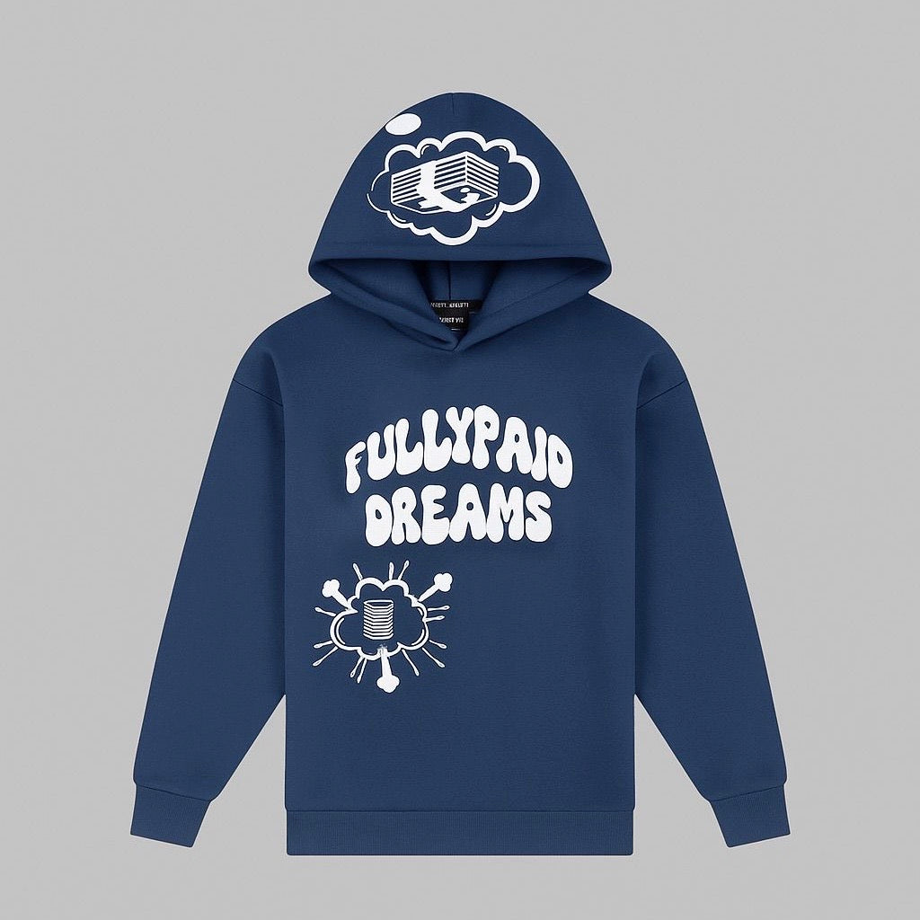 DREAMS HOODIE | NAVY / WHITE