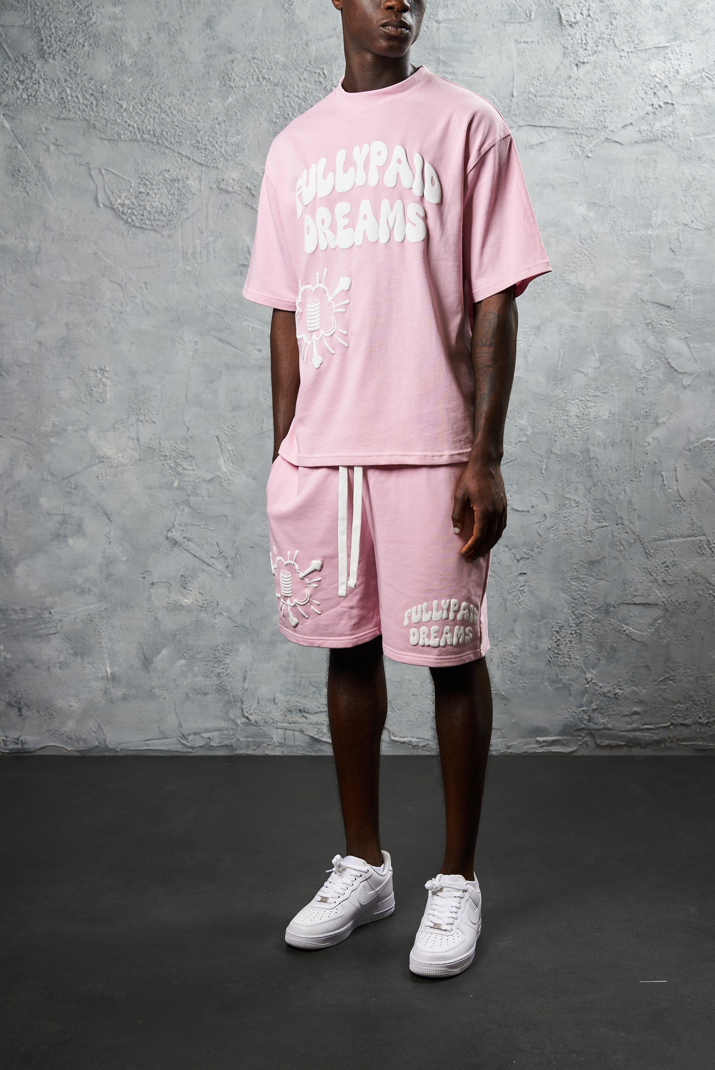 DREAMS PINK/WHITE SHORTS