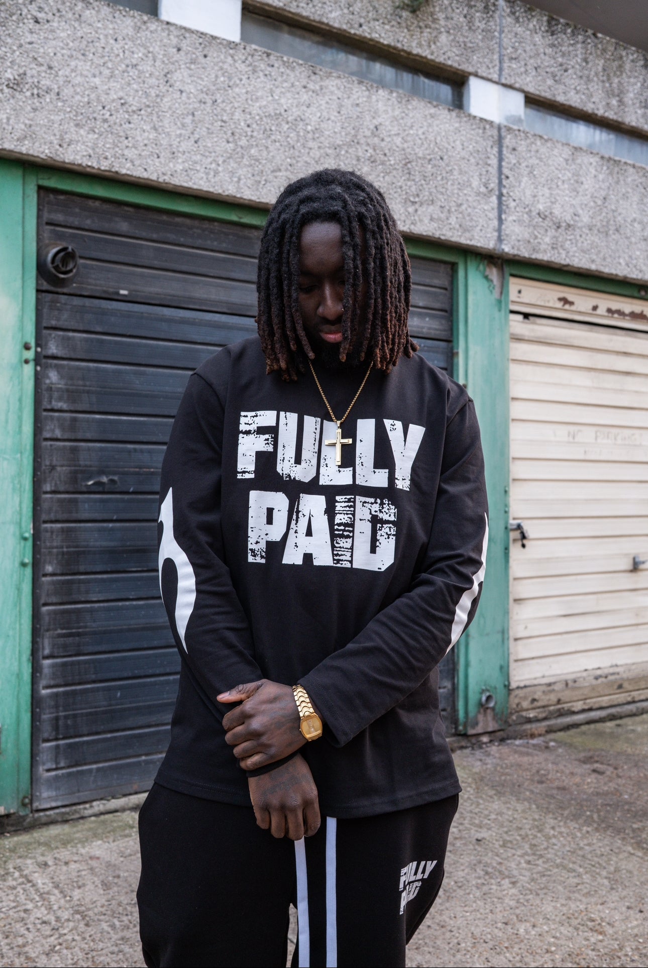 DRIFT LONG SLEEVE TEE | BLACK / WHITE