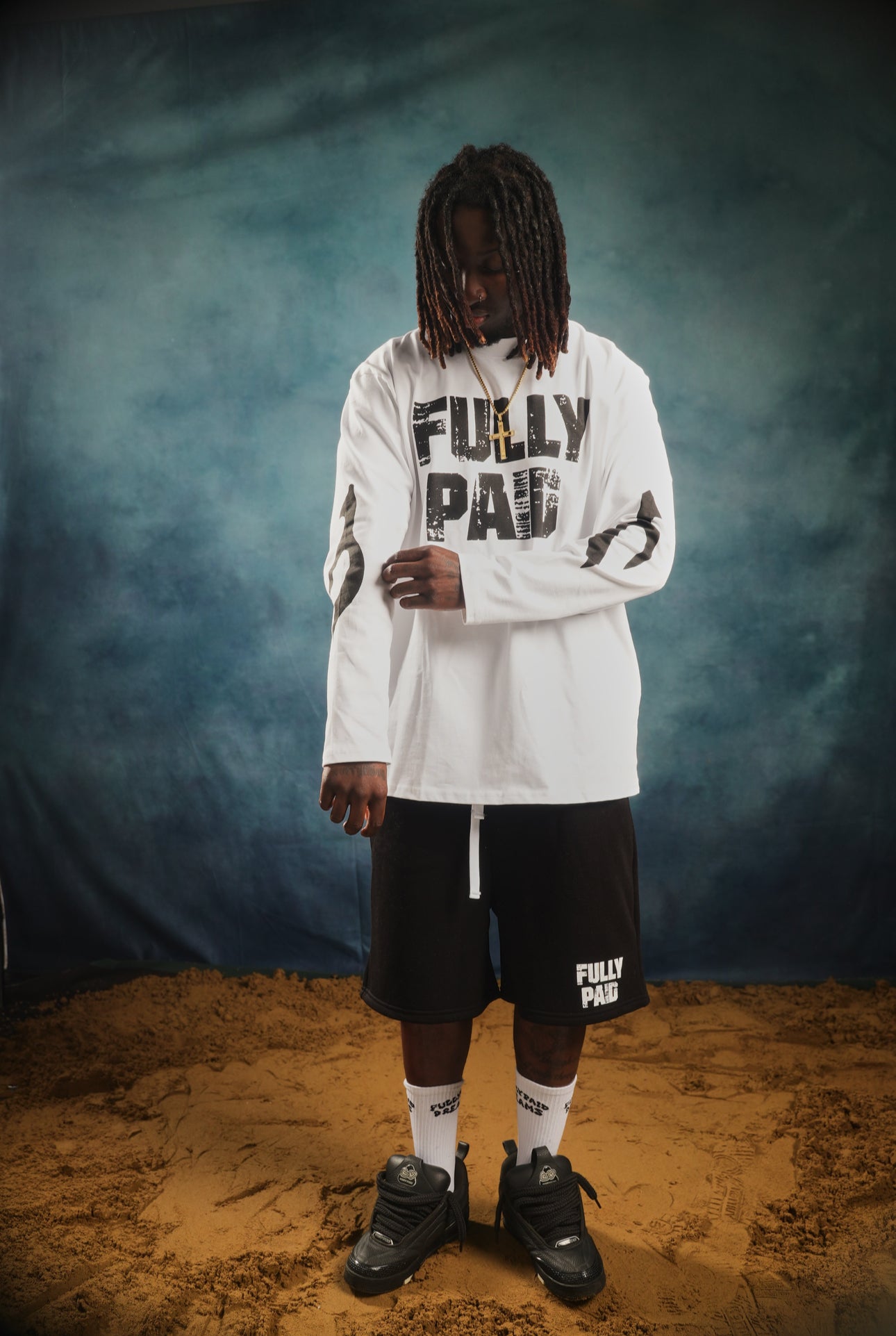 DRIFT LONG SLEEVE TEE | WHITE / BLACK