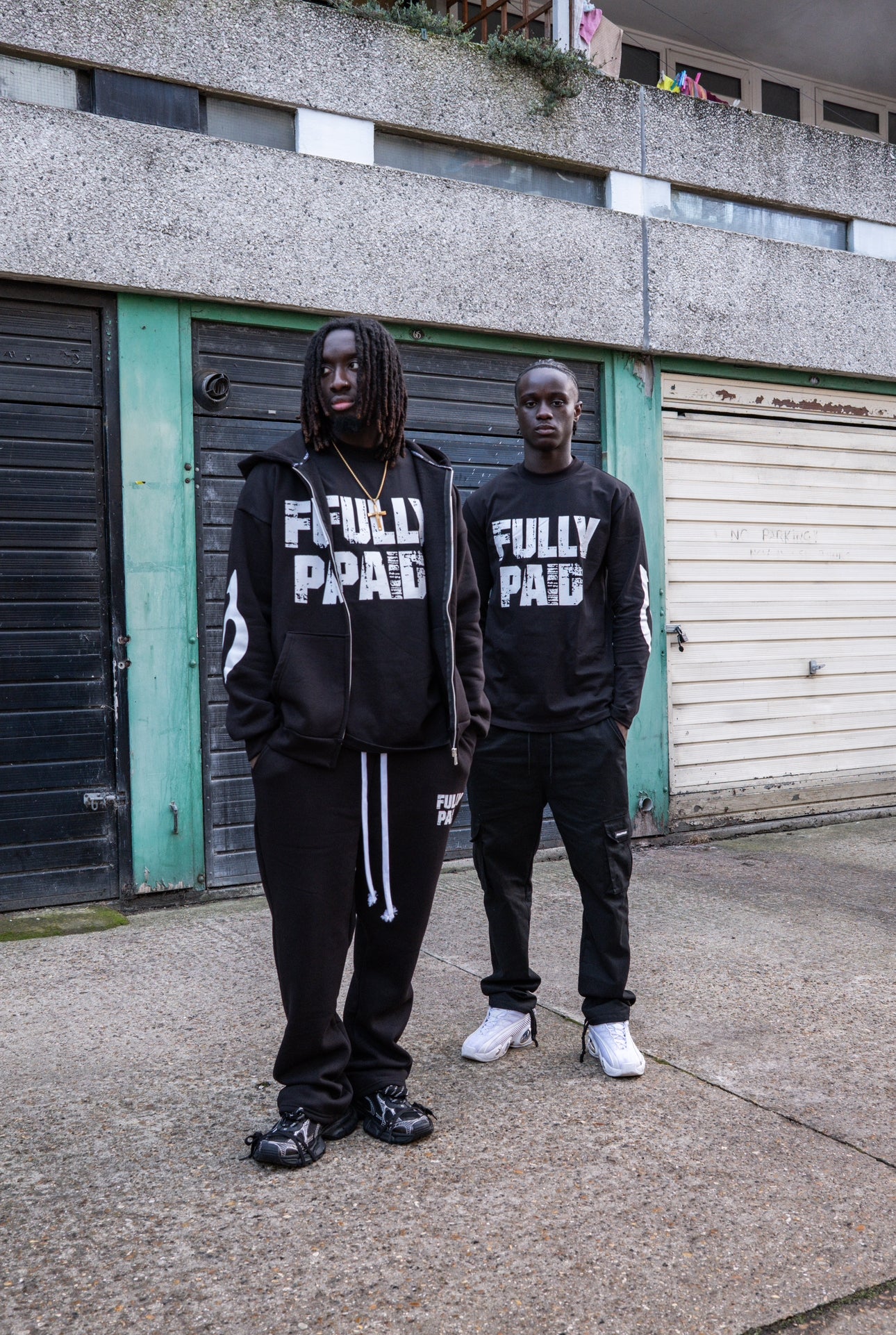 DRIFT HOODIE | BLACK / WHITE