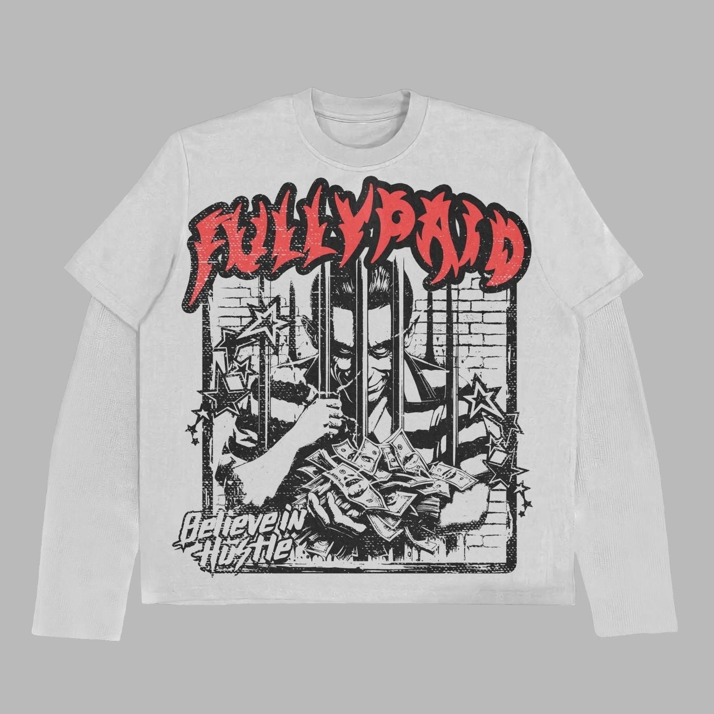BELIEVE IN THE HUSTLE LONG SLEEVE TEE
