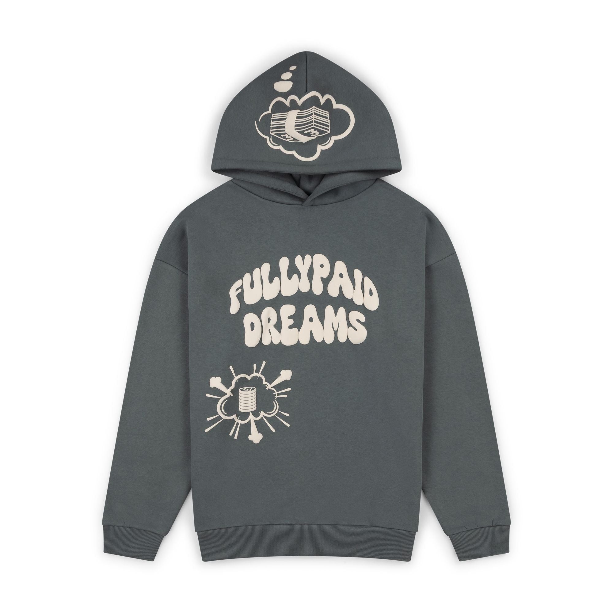 DREAMS HOODIE| SLATE GREEN / CREAM