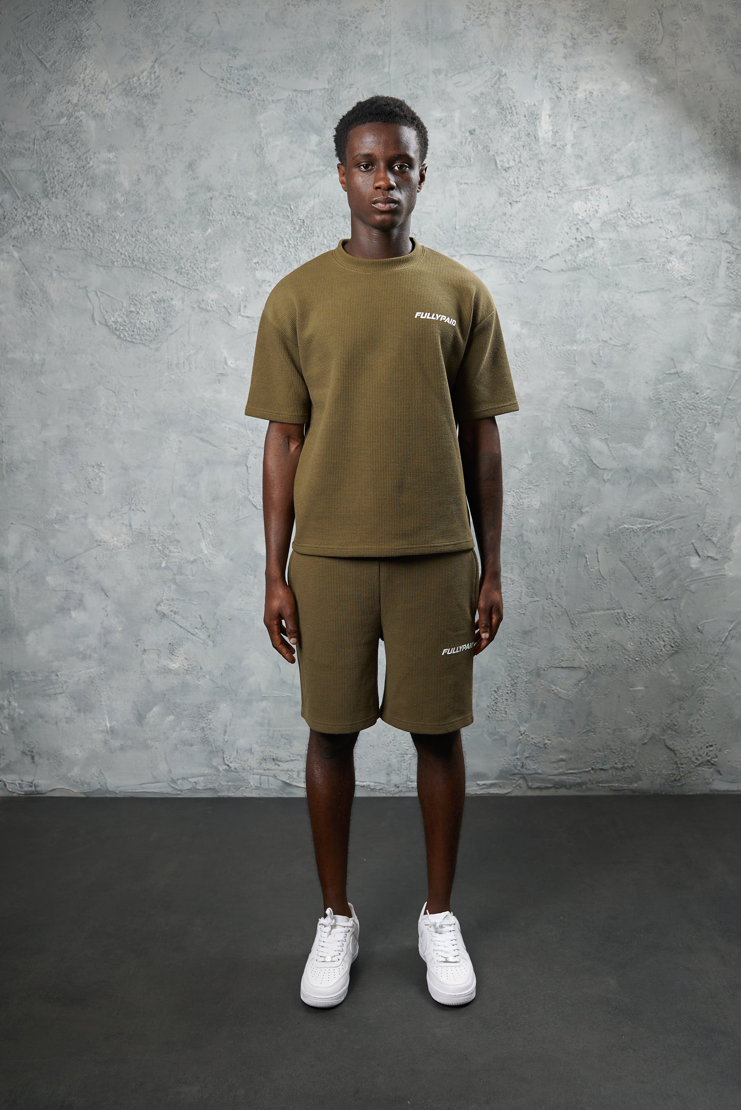 FP KHAKI WAFFLE T SHORTS