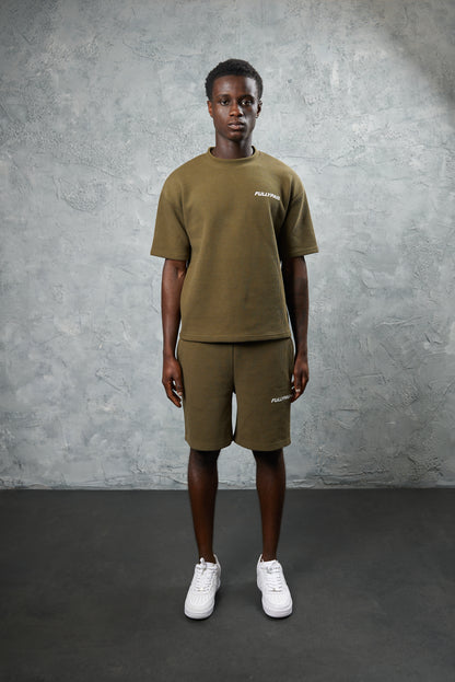 FP KHAKI WAFFLE T SHORTS