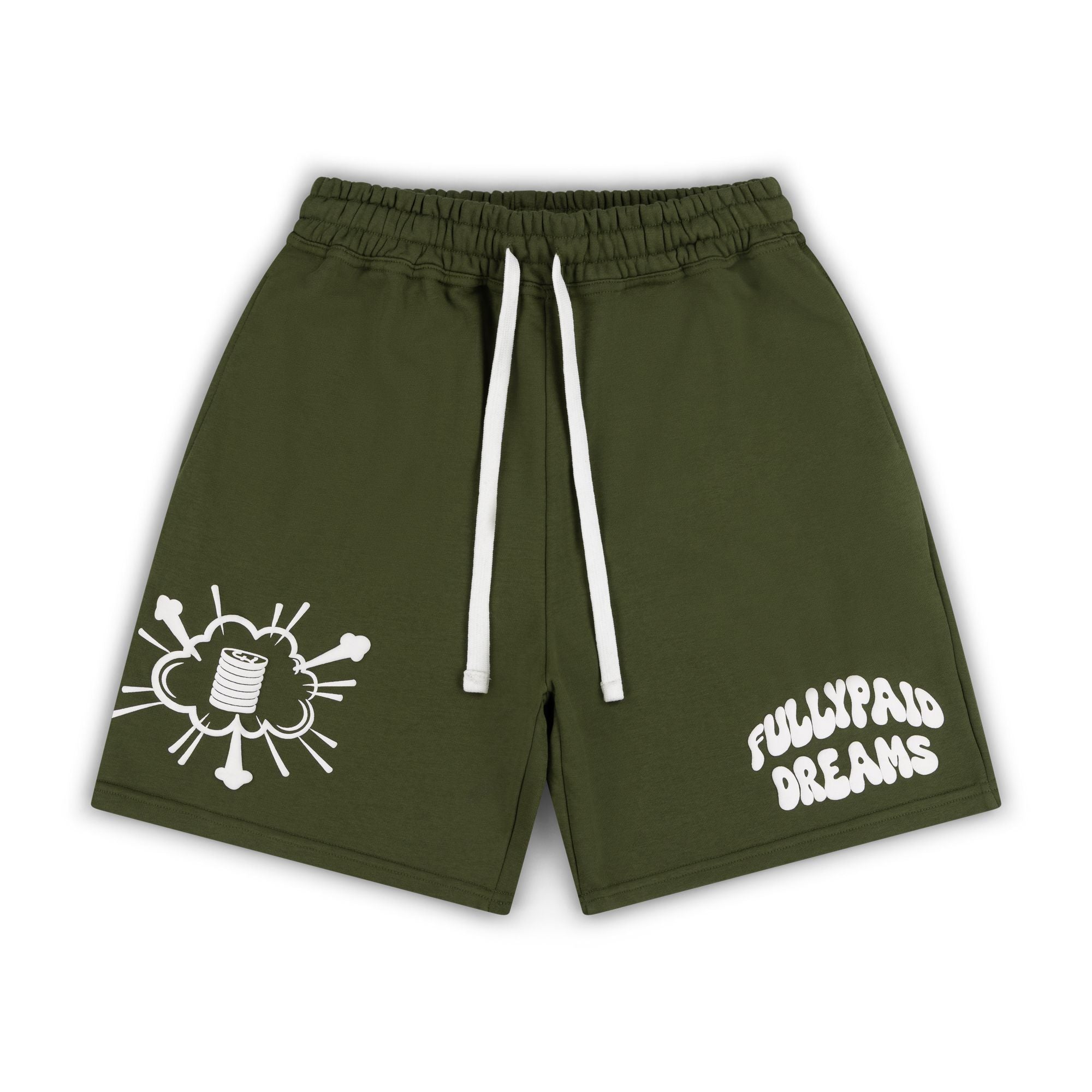 DREAMS KHAKI/ WHITE SHORTS
