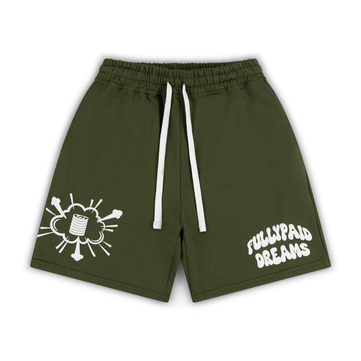 DREAMS KHAKI/ WHITE SHORTS