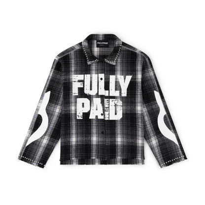 FULLYPAID FLANNEL SHIRT | BLACK / WHITE