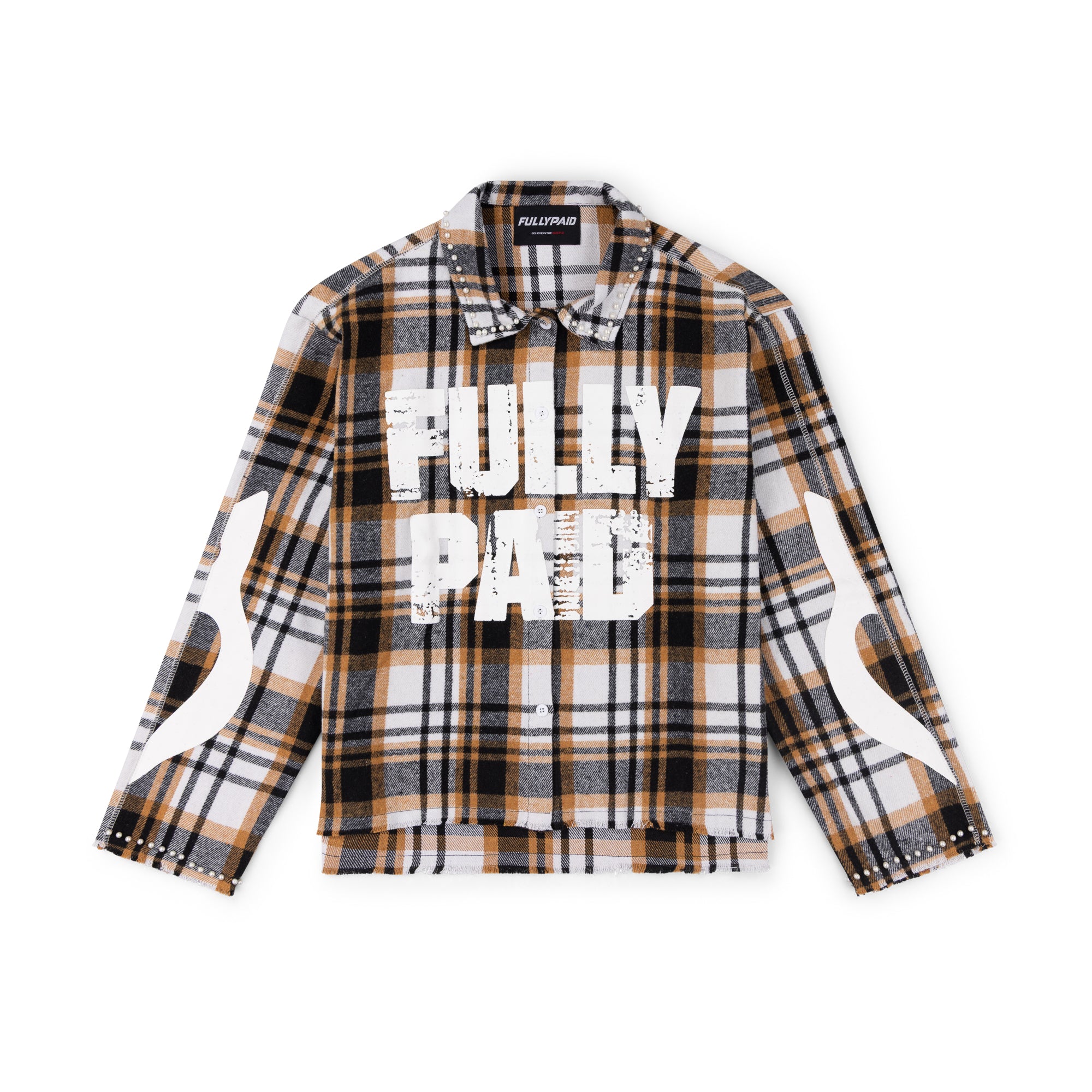 FULLYPAID FLANNEL SHIRT | BROWN / BLACK / WHITE