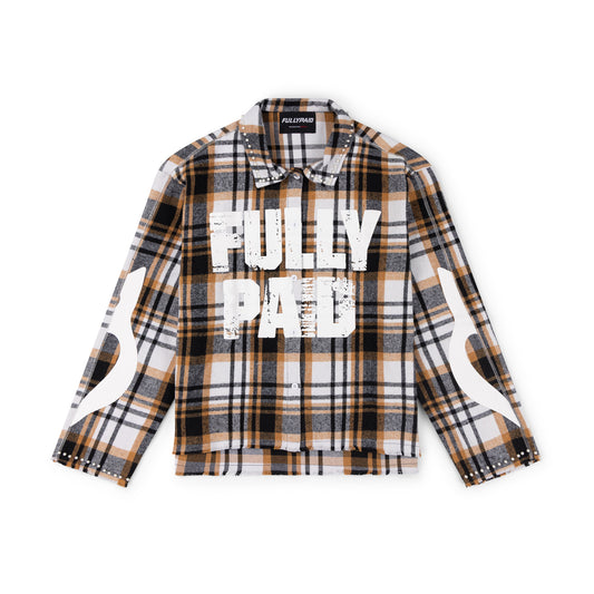 FULLYPAID FLANNEL SHIRT | BROWN / BLACK / WHITE
