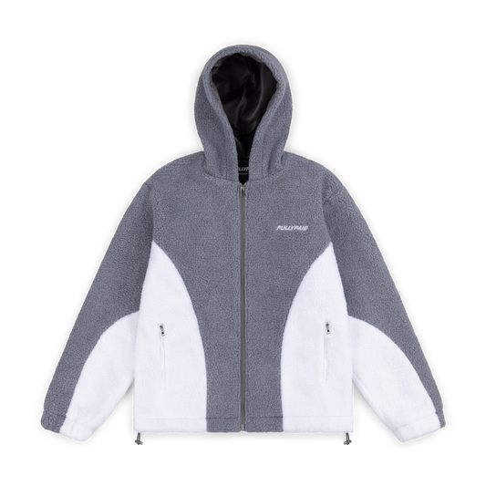 FULLYPAID GREY/ WHITE FLEECE JACKET