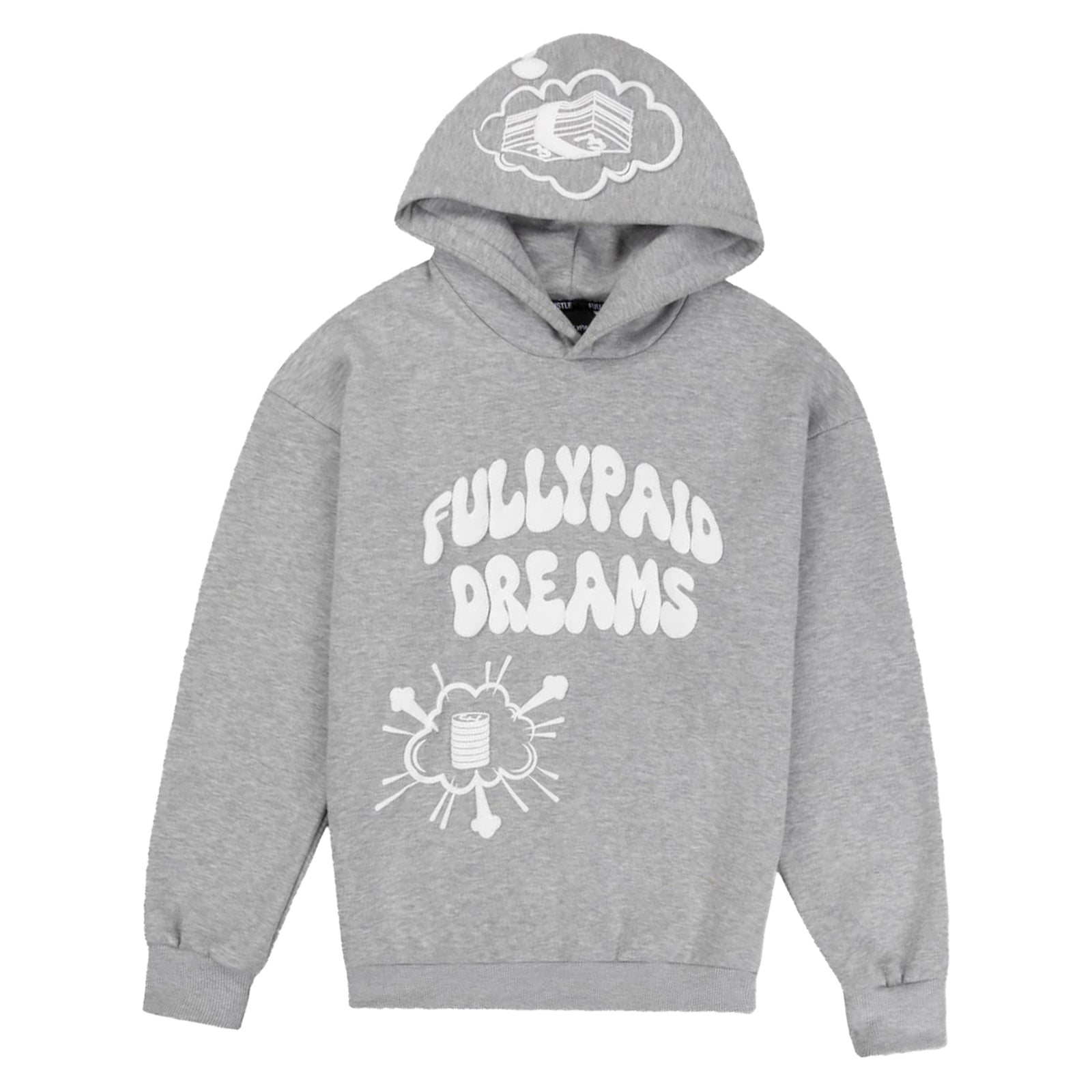 DREAMS HOODIE | LIGHT GREY / WHITE