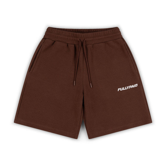 FP BROWN WAFFLE SHORTS