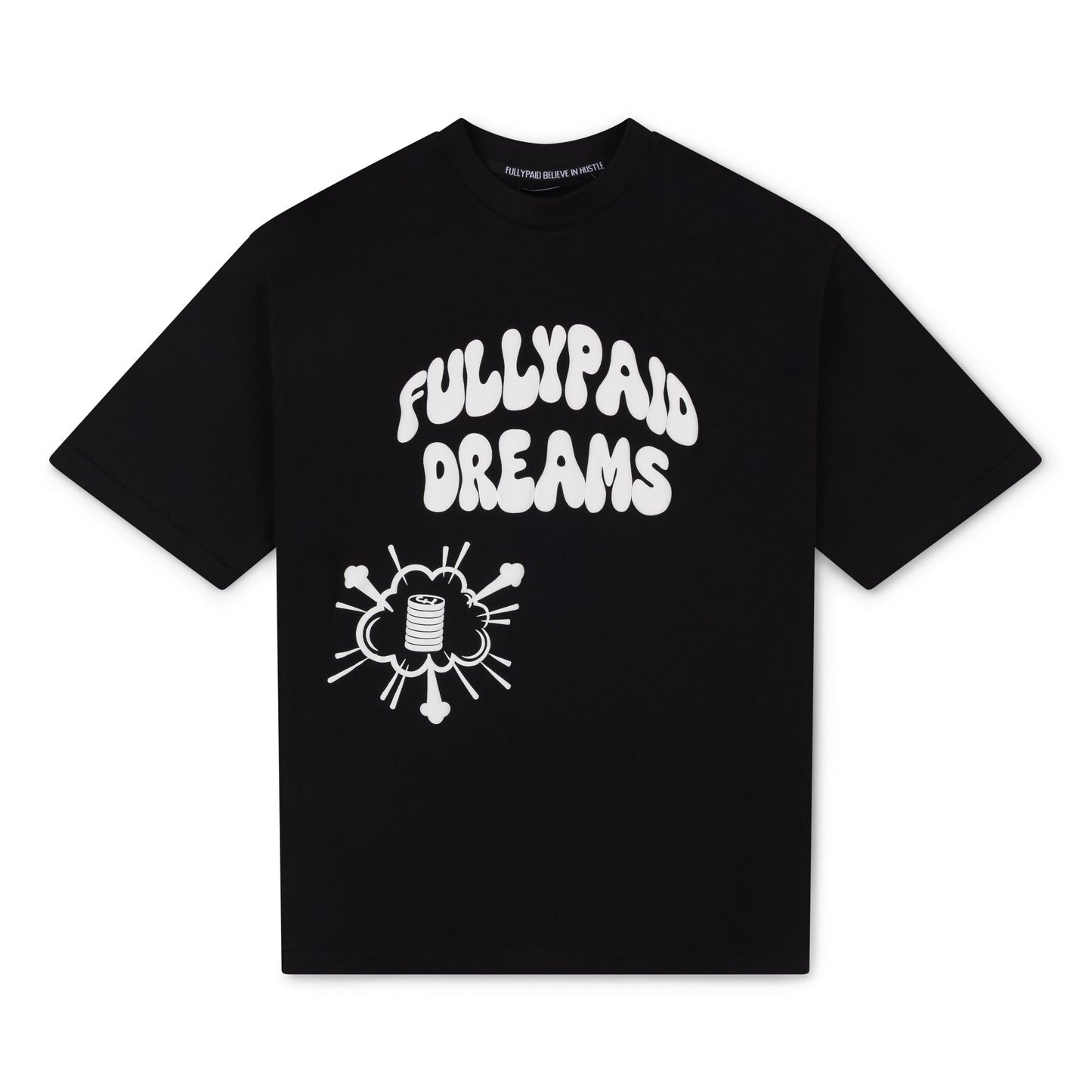 DREAMS OVERSIZED T-SHIRT | BLACK / WHITE