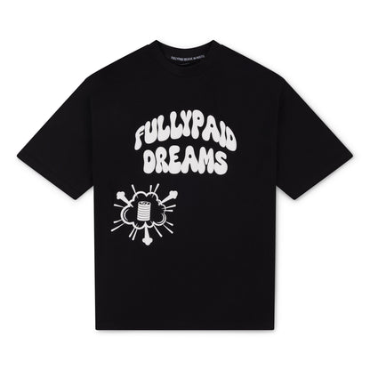 DREAMS OVERSIZED T-SHIRT | BLACK / WHITE