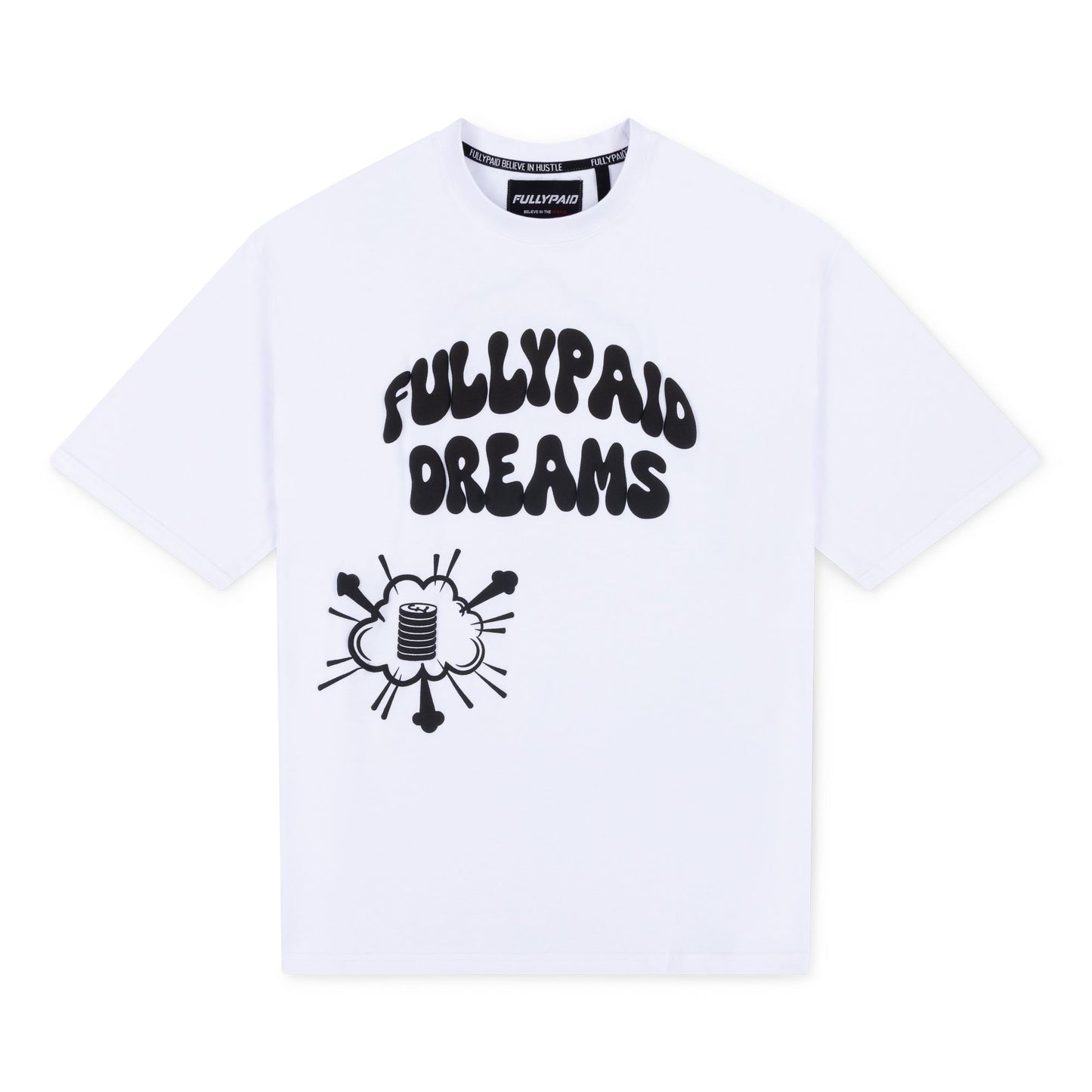DREAMS OVERSIZED T-SHIRT | WHITE / BLACK