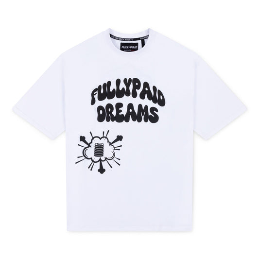 DREAMS OVERSIZED T-SHIRT | WHITE / BLACK