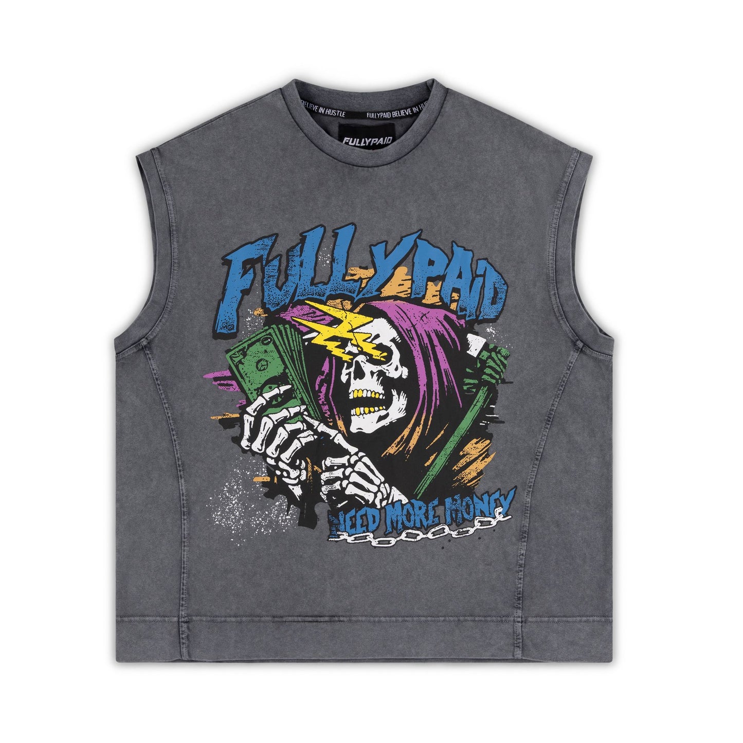 MORE MONEY VEST | GREY