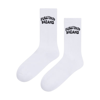 DREAMS SOCKS | WHITE / BLACK
