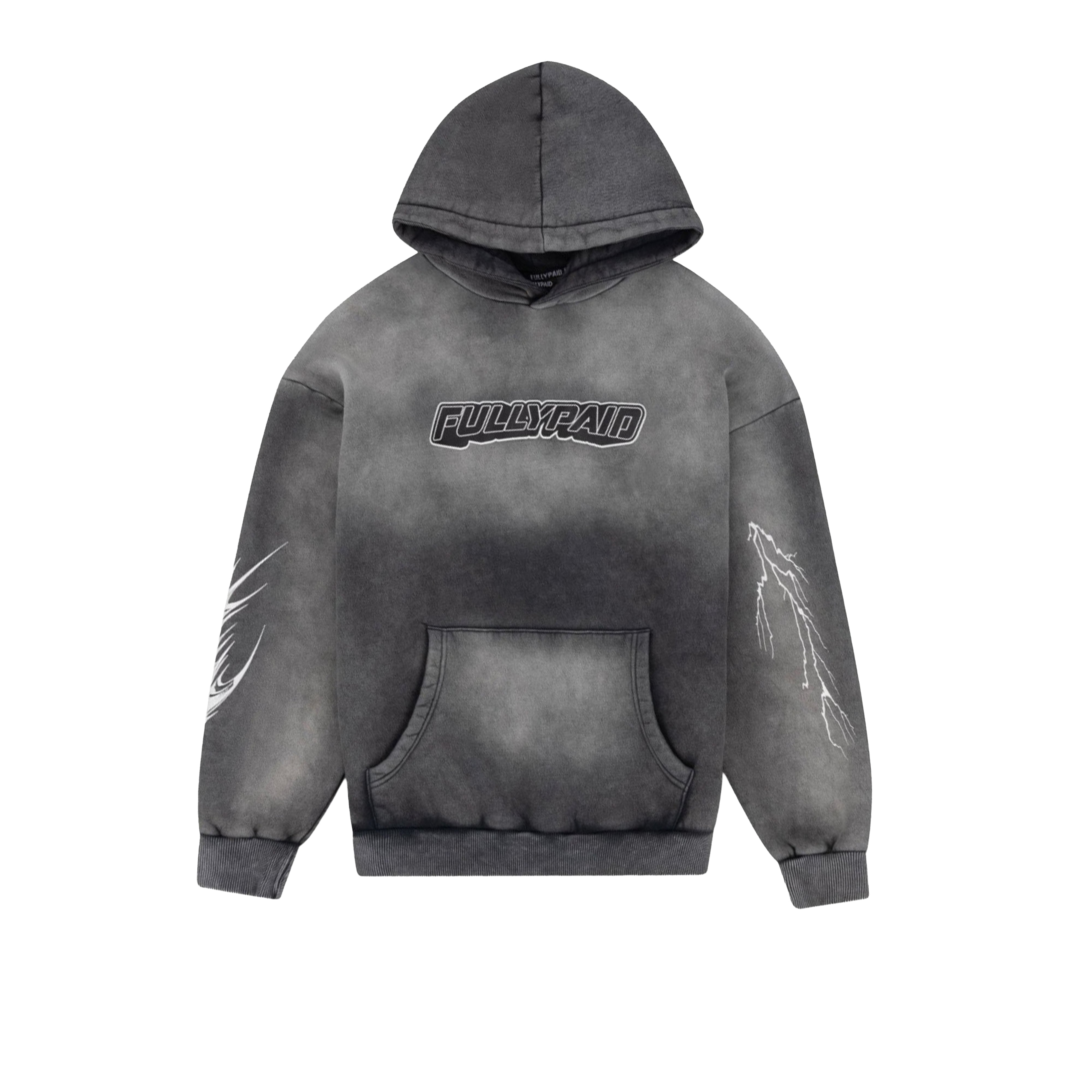 ACID WASH HOODIE | GREY