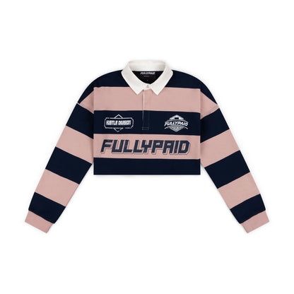 WOMEN'S HUSTLE DIVISION POLO TOP | NAVY / PINK