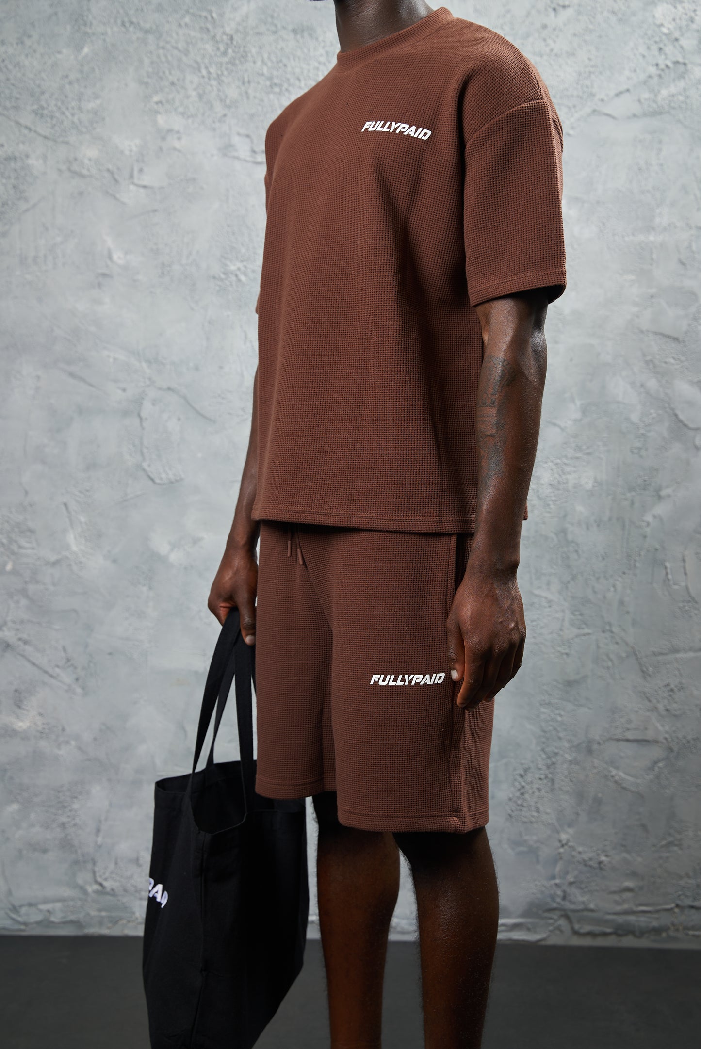 FP BROWN WAFFLE SHORTS