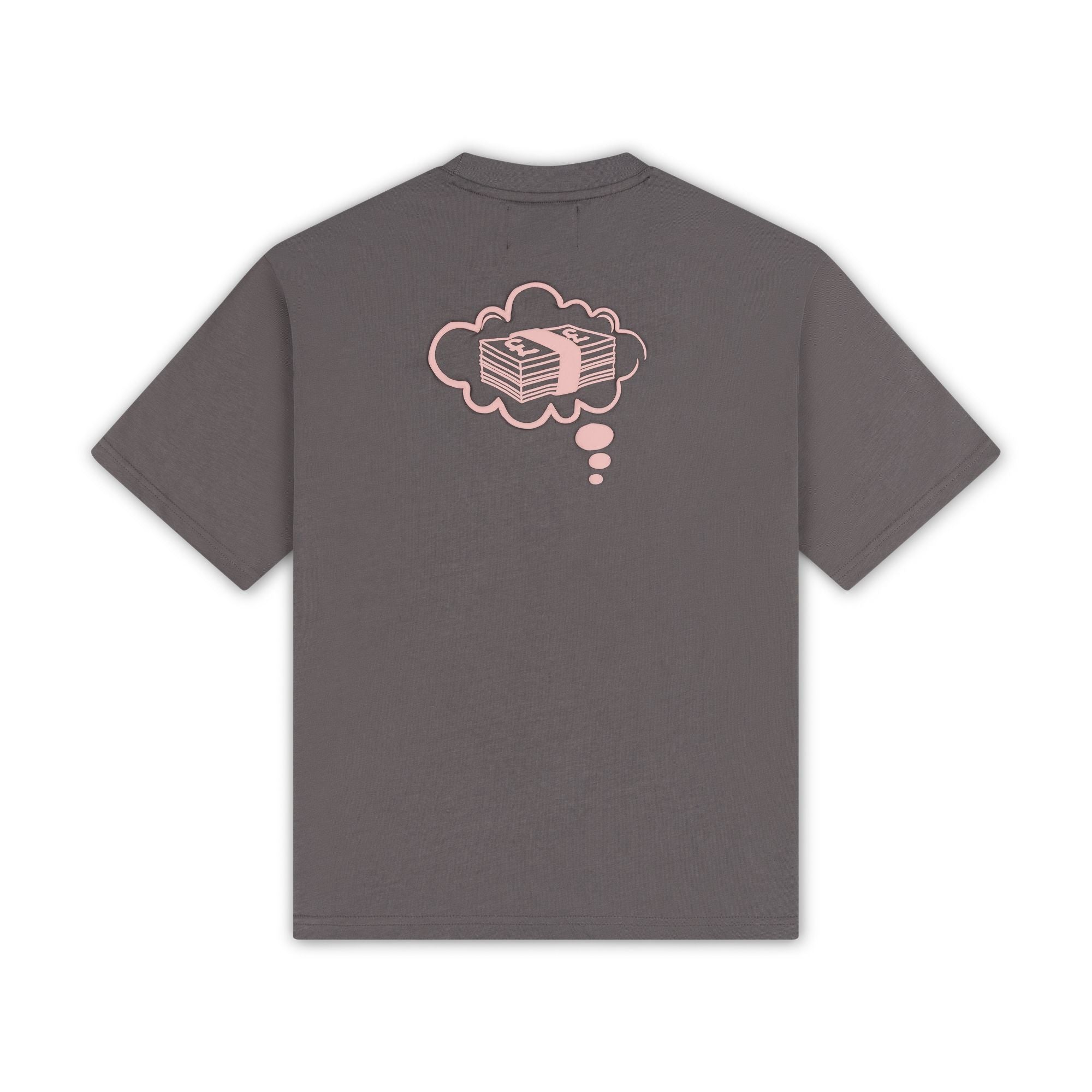 DREAMS OVERSIZED T-SHIRT | CHARCOAL GREY PINK