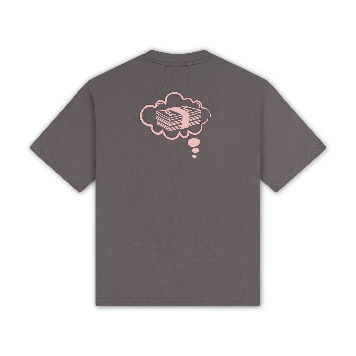 DREAMS OVERSIZED T-SHIRT | CHARCOAL GREY PINK