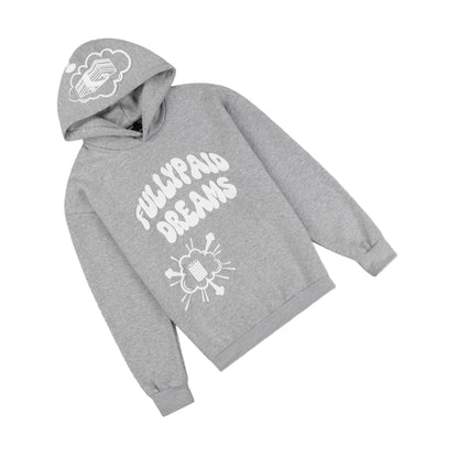 DREAMS HOODIE | LIGHT GREY / WHITE