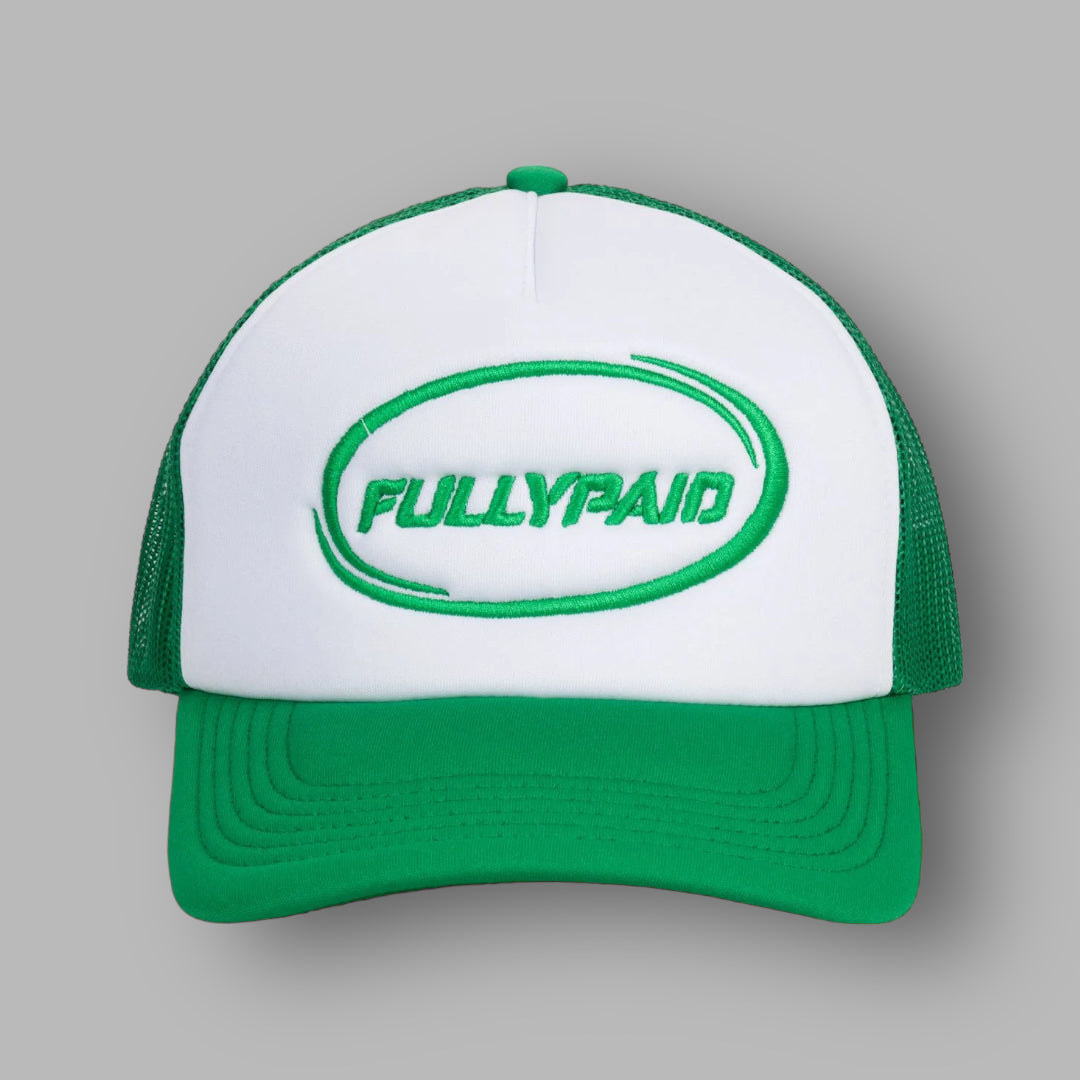 FULLYPAID HUSTLE CAP | GREEN/WHITE