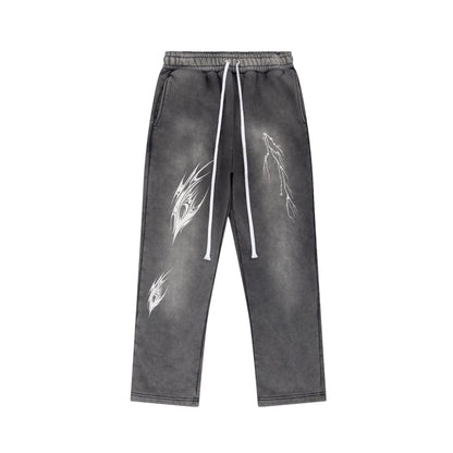 ACID WASH JOGGERS | GREY