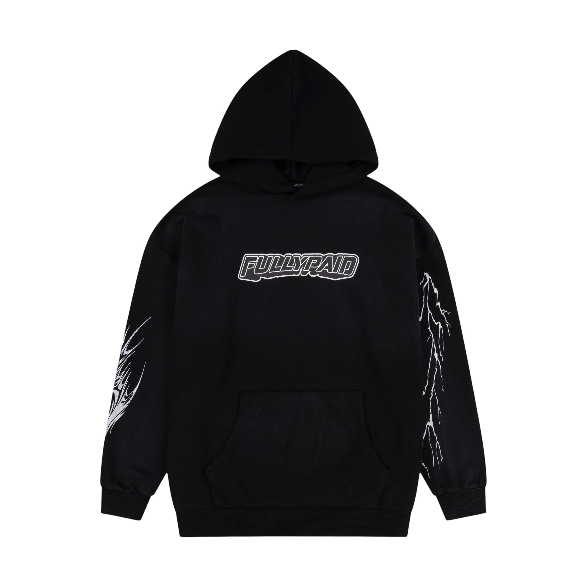 ACID WASH HOODIE | BLACK