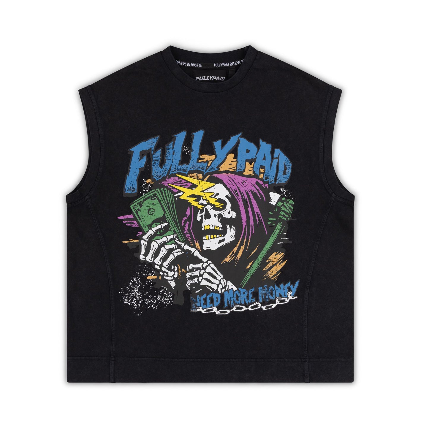 MORE MONEY VEST | BLACK