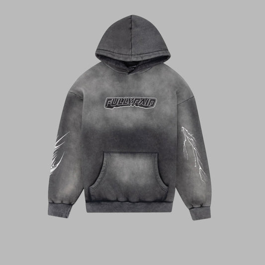 ACID WASH HOODIE | GREY