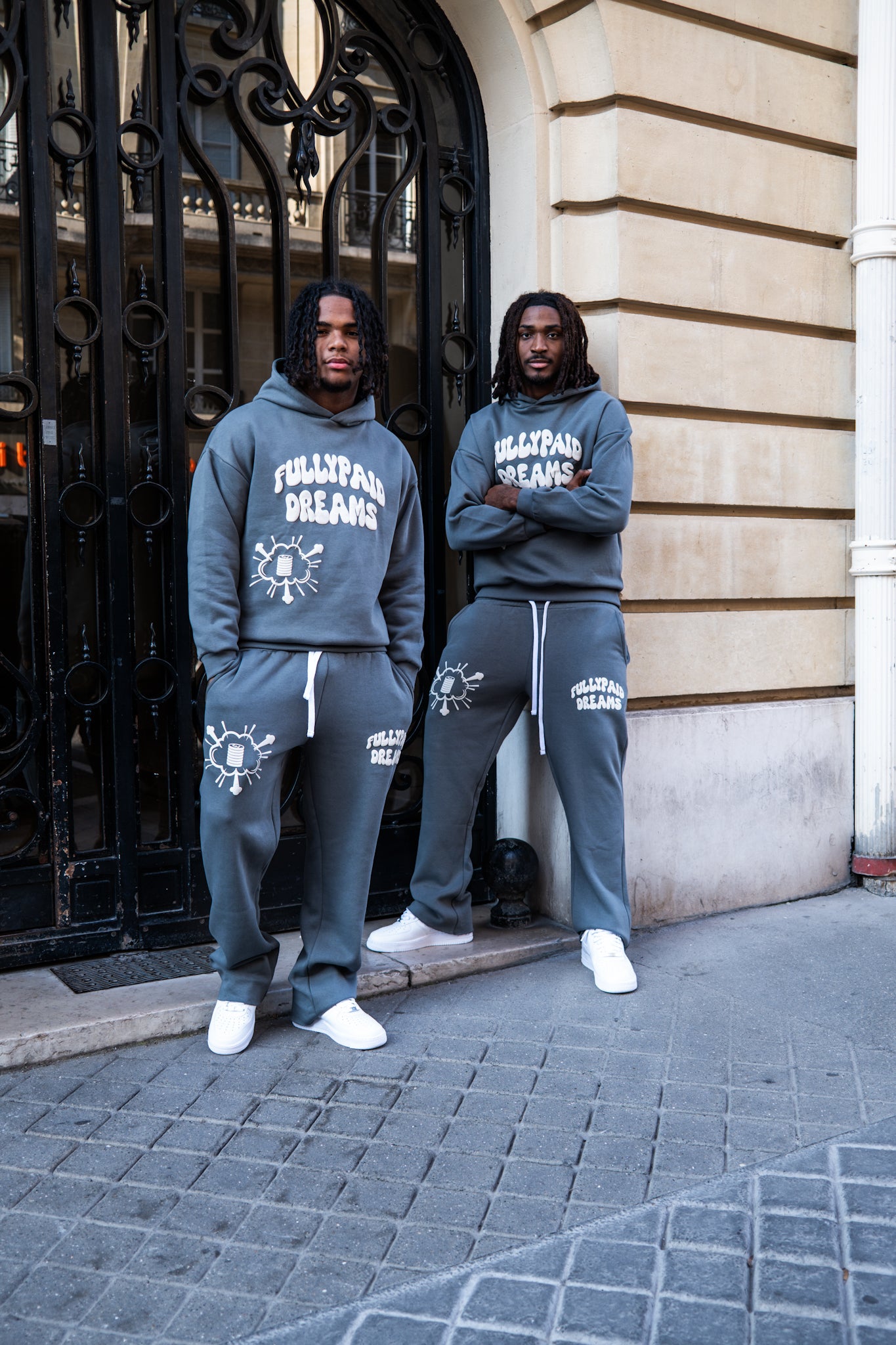 DREAMS HOODIE| SLATE GREEN / CREAM