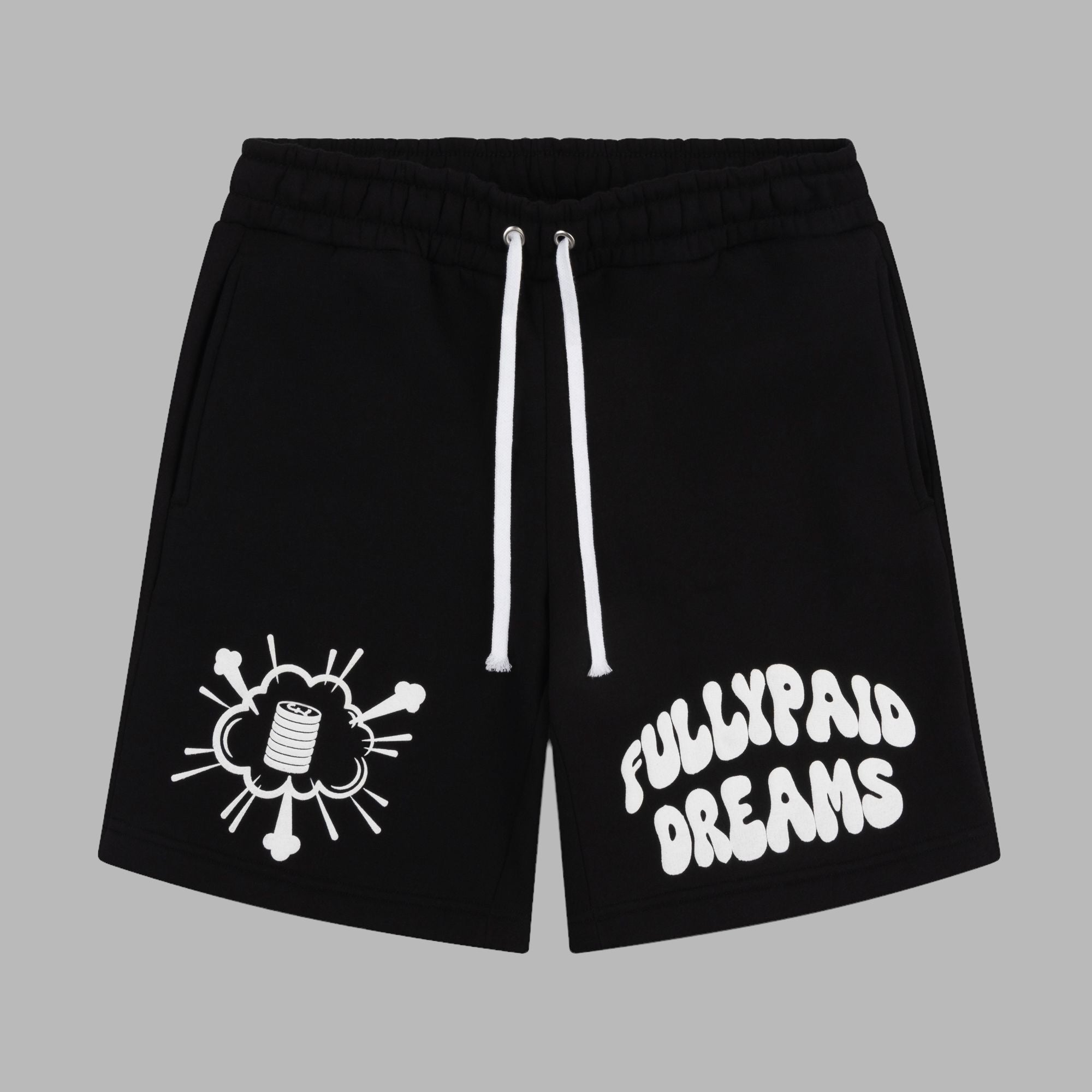 DREAMS SHORTS | BLACK / WHITE