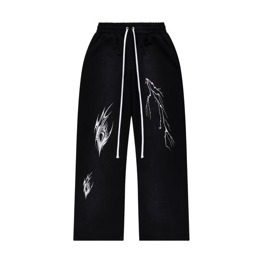 ACID WASH JOGGERS | BLACK