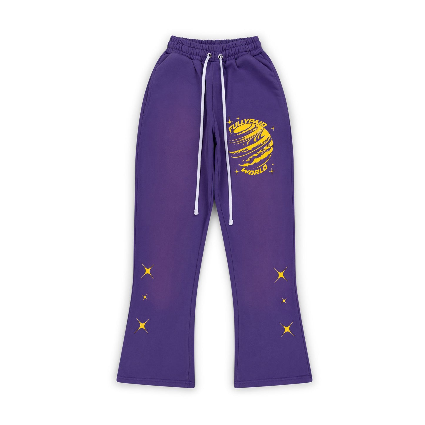 WORLD PURPLE ACID WASH JOGGERS