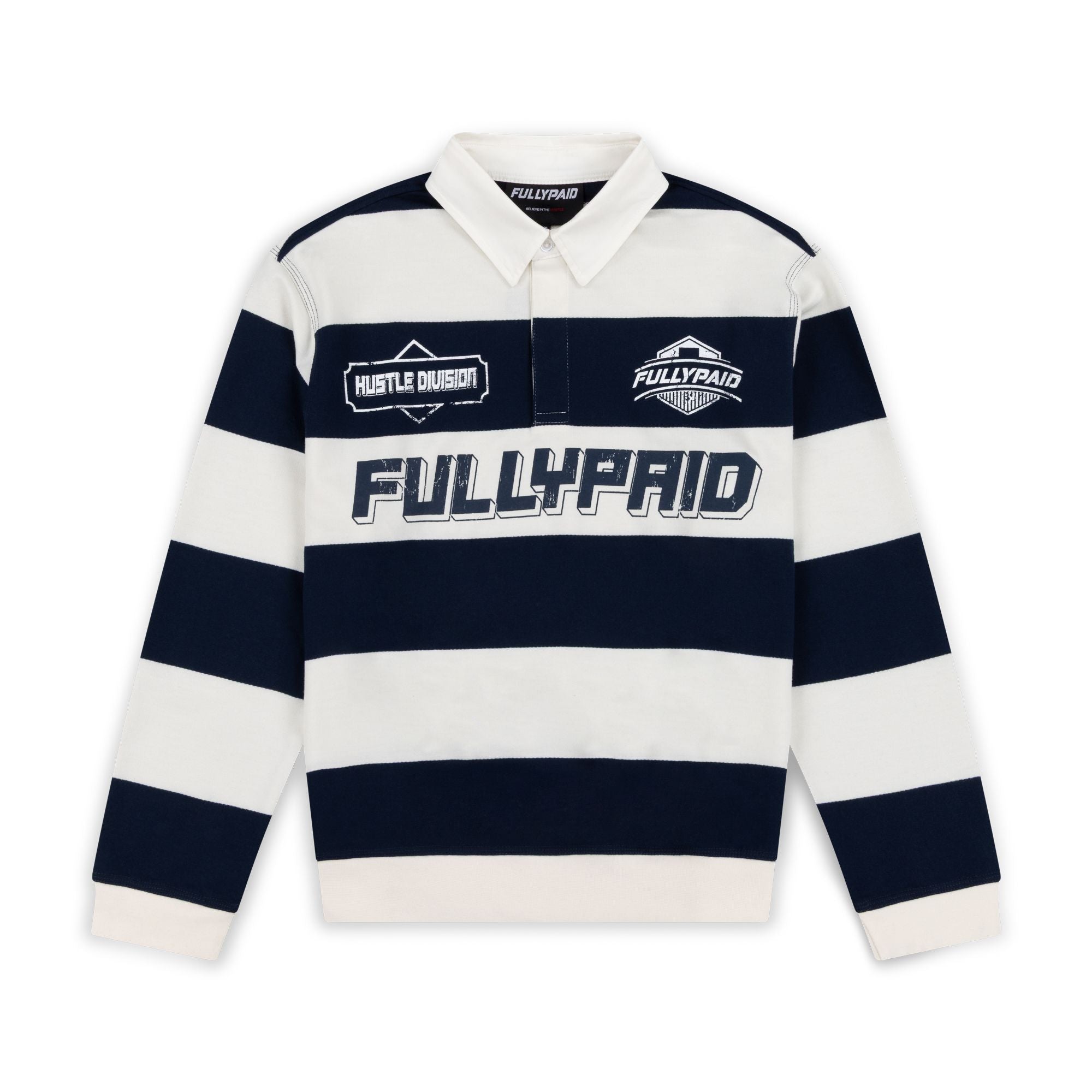 MEN'S HUSTLE DIVISION POLO TOP | NAVY / WHITE
