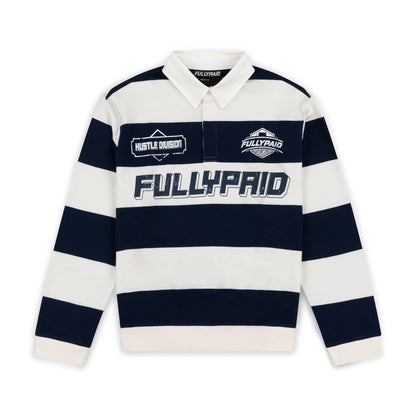 MEN'S HUSTLE DIVISION POLO TOP | NAVY / WHITE