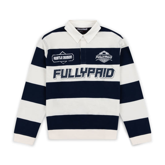 MEN'S HUSTLE DIVISION POLO TOP | NAVY / WHITE