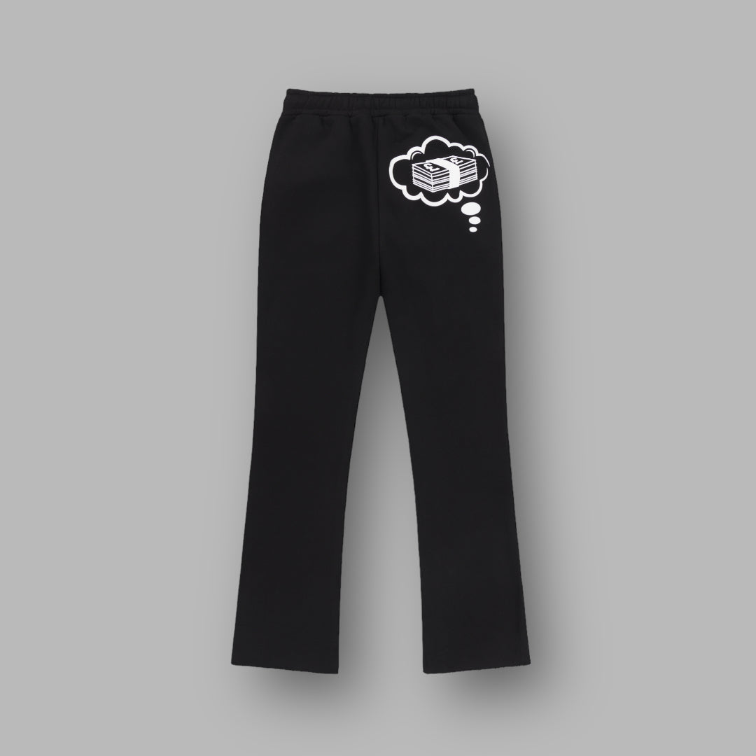 DREAMS JOGGERS | BLACK / WHITE – FULLYPAID CLOTHING