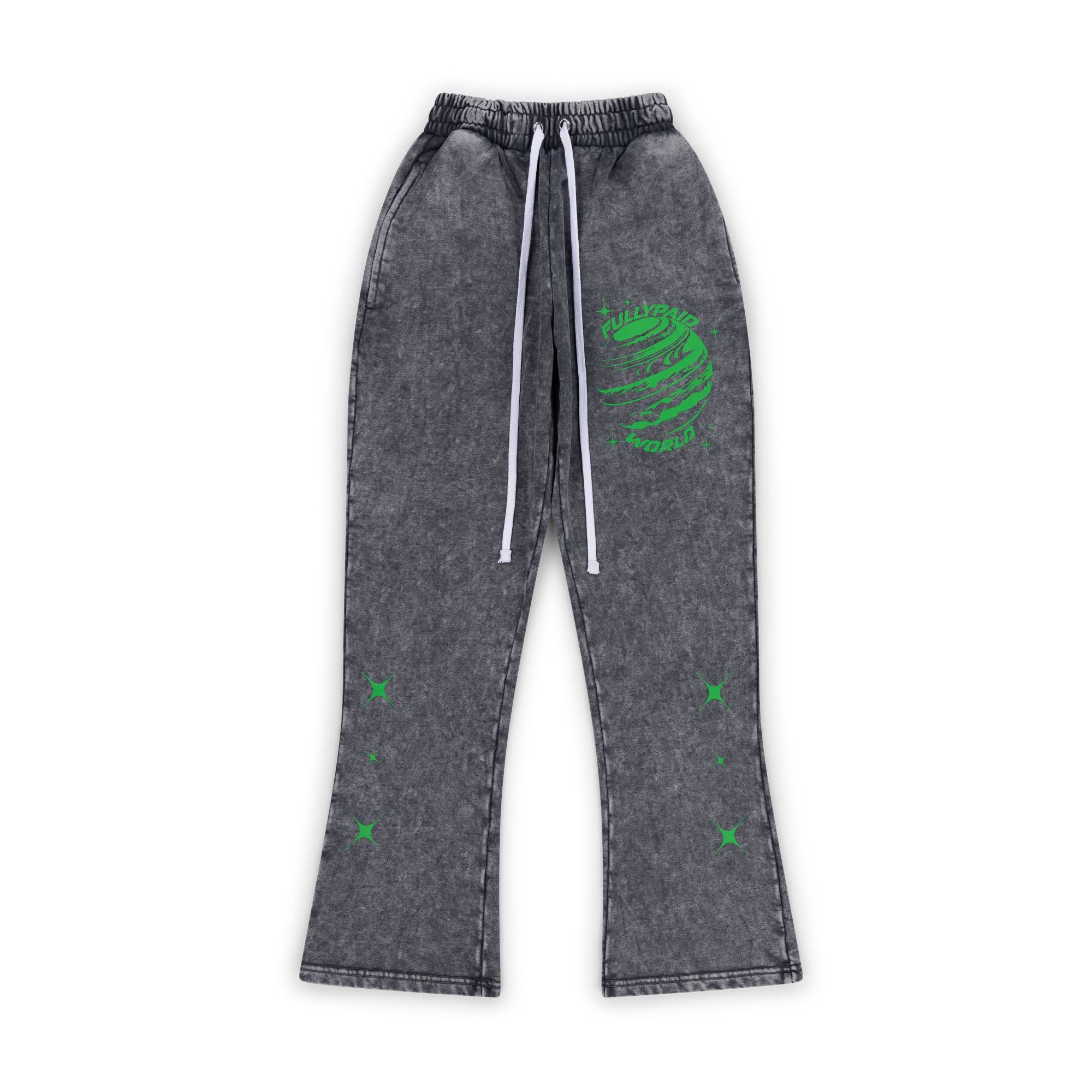 WORLD JOGGERS | GREY / GREEN