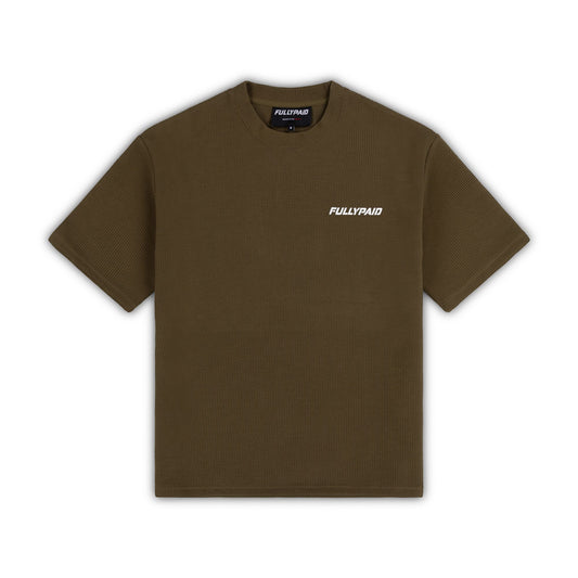 FP KHAKI WAFFLE T SHIRT