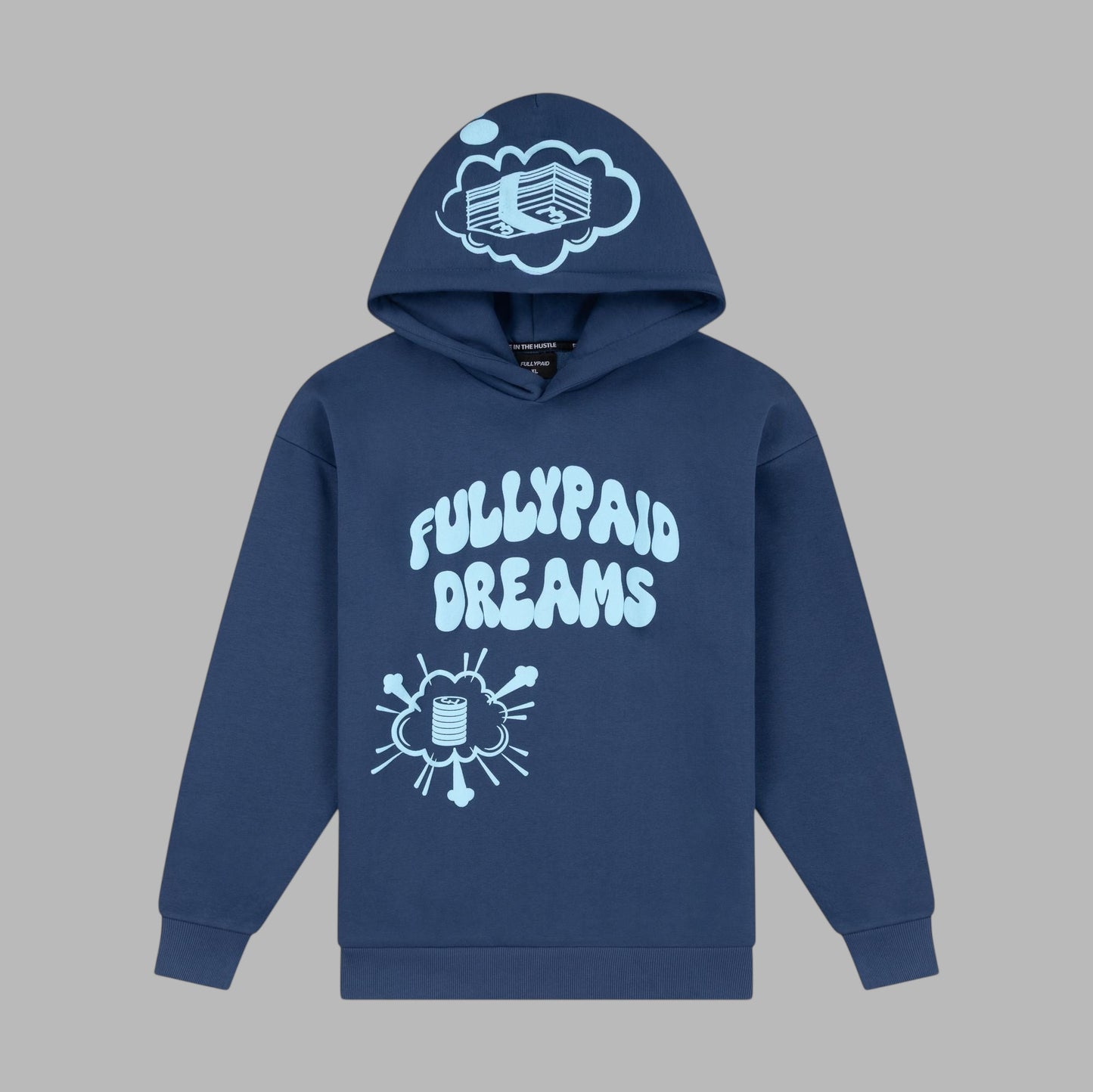 DREAMS HOODIE | NAVY / SKY BLUE