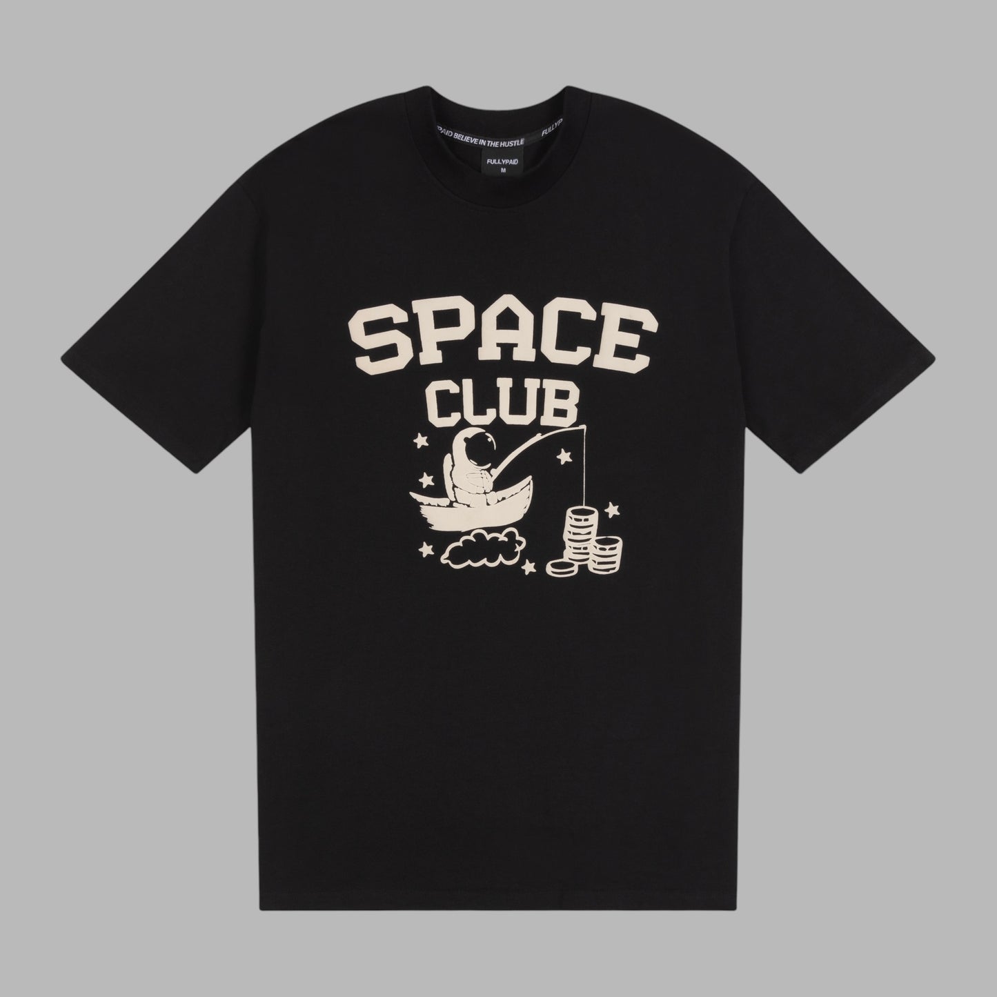 SPACE CLUB OVERSIZED T-SHIRT | BLACK