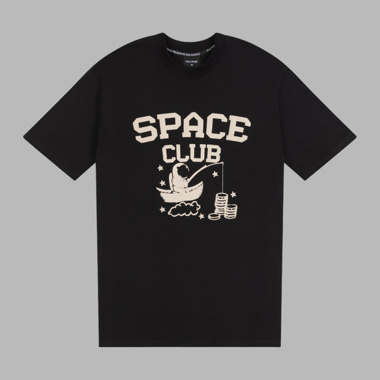 SPACE CLUB OVERSIZED T-SHIRT | BLACK