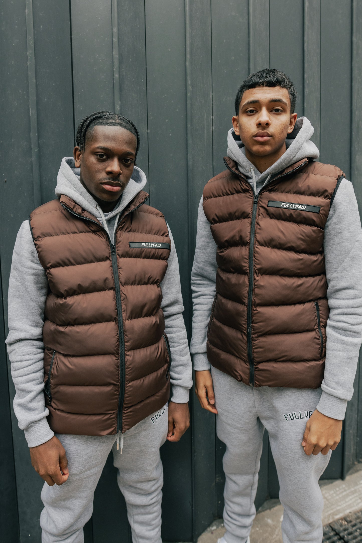 FULLYPAID GILET BODY WARMER | BROWN