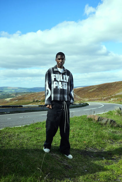 FULLYPAID FLANNEL SHIRT | BLACK / WHITE
